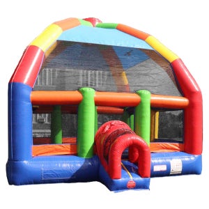 22' x 22' Big Bubba Giant Rainbow Bounce House with Blower
